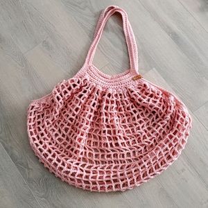 Knit hobo style bag
